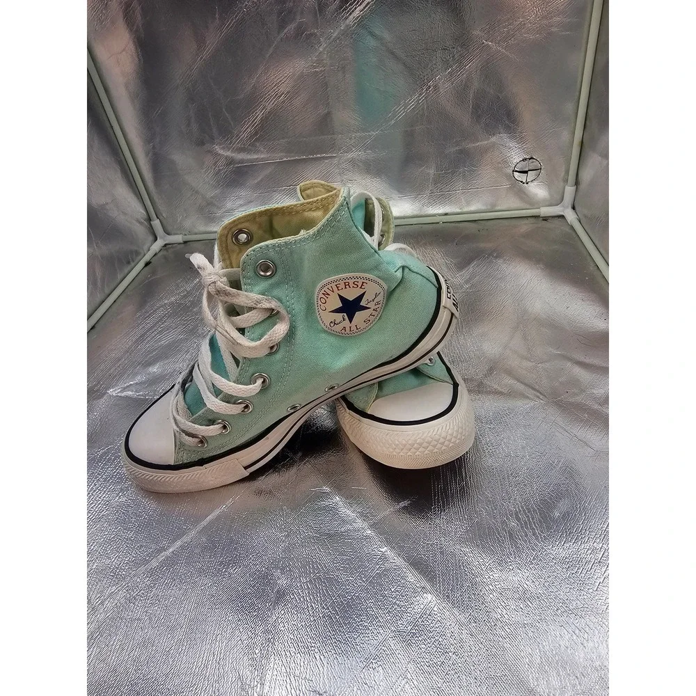 Converse Chuck Taylor All Star High Top Mint Green Sneakers Men's 5 Women's 7 - Picture 3 of 8